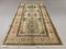 Turkish Blue and Beige Distressed Wool Runner Rug, 1970s, Immagine 2