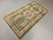 Turkish Blue and Beige Distressed Wool Runner Rug, 1970s, Immagine 3