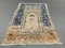 Small Turkish Blue and Beige Distressed Wool Tribal Rug, 1950s, Image 2