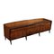 Mid-Century Italian Mahogany Burl Veneer Dresser, Image 1