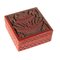 Caja lacada en rojo y cinabrio, siglo XX, Imagen 1