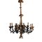Chandelier in Iron and Wood, Italy, 20th Century, Image 1