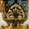 19th Century French Gilded Bronze Flower Pot with Enamel Decoration 4