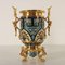 19th Century French Gilded Bronze Flower Pot with Enamel Decoration, Image 9
