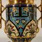 19th Century French Gilded Bronze Flower Pot with Enamel Decoration 3