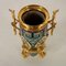 19th Century French Gilded Bronze Flower Pot with Enamel Decoration 11