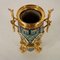 19th Century French Gilded Bronze Flower Pot with Enamel Decoration, Image 11