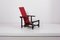 Italian Red and Blue Lounge Chair by Gerrit Rietveld for Cassina, 1990s 9