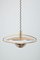 German Height Adjustable Brass Pendant Lamp, 1970s 6