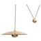 Mint Onos Polished Brass Pendant Lamp with Side Counterweight by Florian Schulz, 1990s 1
