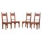 Art Deco Dining Chairs by M. Jacques Philippe, France, 1930s, Set of 4 4