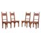 Art Deco Dining Chairs by M. Jacques Philippe, France, 1930s, Set of 4, Image 4