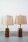 Cherry Wood Table Lamps by Arden Riddle, 1950s, Set of 2 3