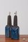 Large Blue and Grey Ceramic Table Lamps from Søholm, Denmark, 1960s, Set of 2, Image 6