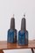 Large Blue and Grey Ceramic Table Lamps from Søholm, Denmark, 1960s, Set of 2, Image 2