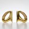 Bookends in Polished Brass and Coiled with Cane by Carl Auböck, 2013, Set of 2 2