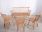 Dining Chairs & Table Set by Arno Lambrecht for WK Möbel, 1950s, Set of 5 5