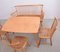 Chaises de Salon et Set de Table par Arno Lambrecht pour WK Möbel, 1950s, Set de 5 3