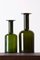 Olive Floor Vases by Otto Brauer for Holmegaard, 1960s, Set of 2 2