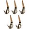 Nr. 4903 Wall Hooks by Carl Auböck for Werkstätte Carl Auböck, Set of 5 1