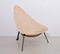French Fiberglass Lounge Chair in Parchment by Ed Merat, 1950s, Image 6