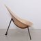 French Fiberglass Lounge Chair in Parchment by Ed Merat, 1950s, Image 4