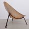 French Fiberglass Lounge Chair in Parchment by Ed Merat, 1950s 3