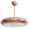 Bauhaus Copper and Glass Pendant Lamp from Josef Hurka, 1930s 1