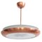 Bauhaus Copper and Glass Pendant Lamp from Josef Hurka, 1930s, Image 1