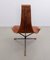 Leather Lotus Lounge Chair by Dan Wenger, 1970s, Image 4