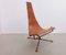 Leather Lotus Lounge Chair by Dan Wenger, 1970s, Image 3