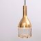 Pendant Lamp in Brass and Glass, 1960s 2
