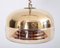 Italian Glass and Brass Pendant Lamp in the Style of Castiglioni, 1970s 5