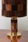 Hollywood Regency Table Lamps in Brass and Rug, 1970s, Set of 2 7