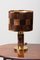 Hollywood Regency Table Lamps in Brass and Rug, 1970s, Set of 2 3