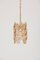 Gilded Brass and Crystal Glass Encrusted Pendant Lamp from Palwa, 1970s, Immagine 3