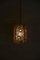 Gilded Brass and Crystal Glass Encrusted Pendant Lamp from Palwa, 1970s, Imagen 9