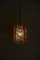 Lampe à Suspension Incrustée en Laiton Doré et Cristal de Verre de Palwa, 1970s 9