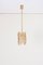 Gilded Brass and Crystal Glass Encrusted Pendant Lamp from Palwa, 1970s, Image 10