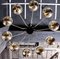 Large Brass and Glass Sputnik Chandelier in the Style of Stilnovo, 2000s 4