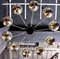 Large Brass and Glass Sputnik Chandelier in the Style of Stilnovo, 2000s, Image 4