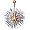 Large Murano Glass and Brass Chandelier, Image 1