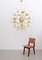 Large Sputnik Murano Glass and Brass Chandelier, 1980s 5