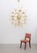 Large Sputnik Murano Glass and Brass Chandelier, 1980s, Immagine 5