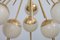 Large Sputnik Murano Glass and Brass Chandelier, 1980s, Image 3