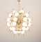 Large Sputnik Murano Glass and Brass Chandelier, 1980s, Image 6