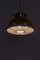 Large Brass Pendant Lamp with Fabric, 1970s, Imagen 11