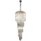 Murano Glass Spiral Chandelier from Venini, 1970s, Image 1