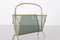 Brass and Glass Faux Bamboo Magazine Rack from Maison Baguès, 1960s, Image 7
