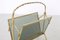 Brass and Glass Faux Bamboo Magazine Rack from Maison Baguès, 1960s, Image 6